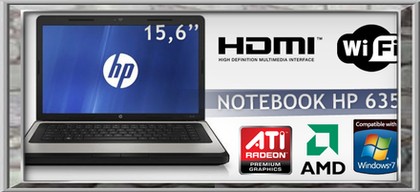 OFFERTISSIMA NOTEBOOK HP 635 15.6 LED DUAL CORE 4GB DDR3 320GB HDMI A SOLI 289�